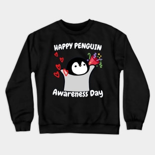 Penguin Awareness Day (20th January) Crewneck Sweatshirt